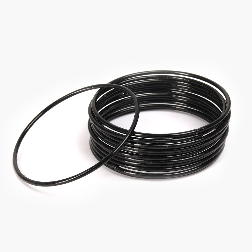 Women's Plain Bangle - Black, Women Bangles & Bracelets, Chase Value, Chase Value