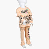 Girls Full Sleeves Tight Suit - Peach, Girls Suits, Chase Value, Chase Value