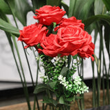 Artificial Flower Stick - Red, Decoration, Chase Value, Chase Value