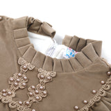 Girls Tight Suit - Light Brown, Girls Shalwar Kameez, Chase Value, Chase Value