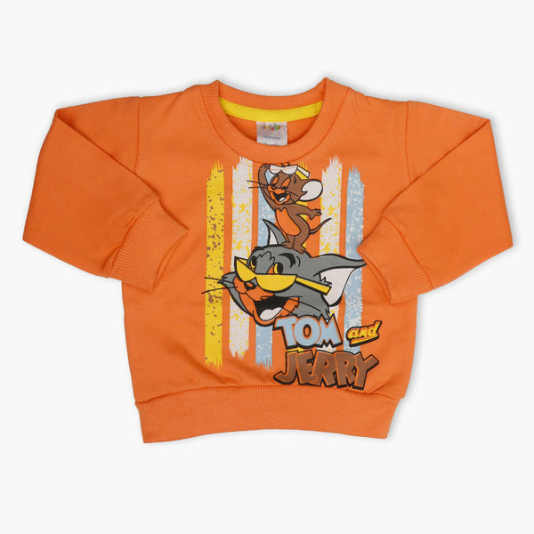 Newborn Boys Full Sleeves T-Shirt - Orange, Newborn Boys Winterwear, Chase Value, Chase Value