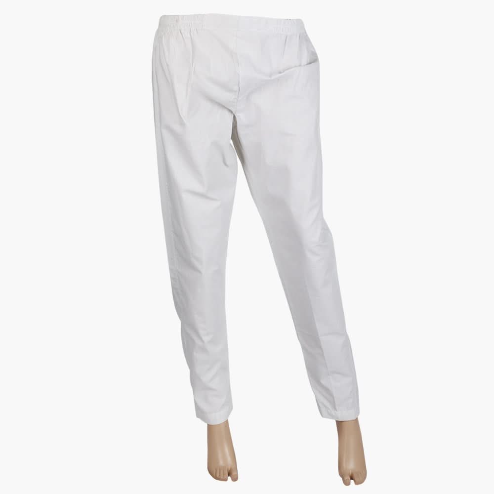 Women's Basic Trouser - White, Women Pants & Tights, Chase Value, Chase Value