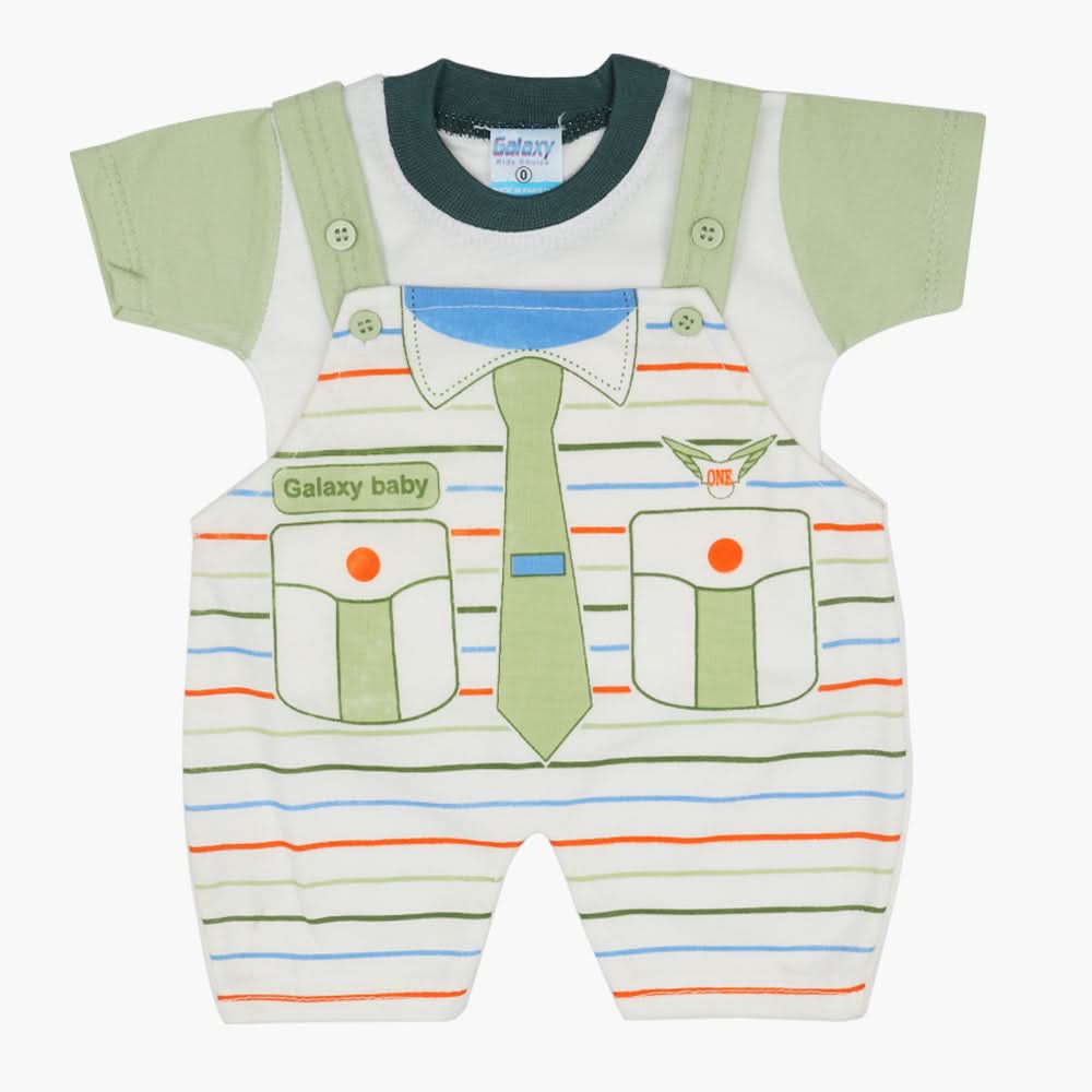 Newborn Boys Romper - Light Green, Newborn Boys Rompers, Chase Value, Chase Value