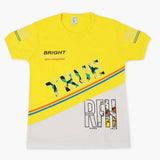 Boys Half Sleeves T-Shirt - Yellow, Boys T-Shirts, Chase Value, Chase Value