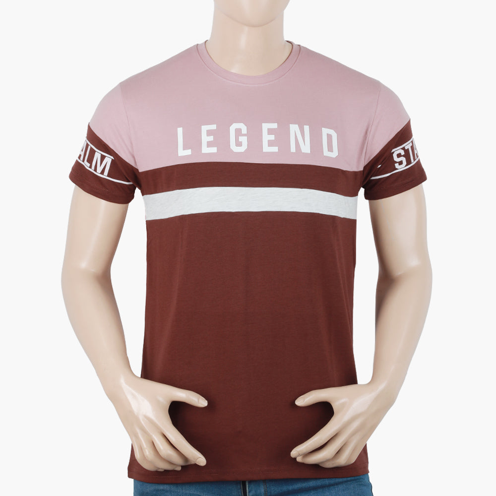 Men's Half Sleeves T-Shirt - Tea Pink, Men's T-Shirts & Polos, Chase Value, Chase Value
