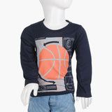 Boys Full Sleeves T-Shirt - Navy Blue, Boys T-Shirts, Chase Value, Chase Value