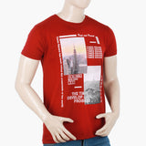 Men's Half Sleeves T-Shirt - Maroon, Men's T-Shirts & Polos, Chase Value, Chase Value