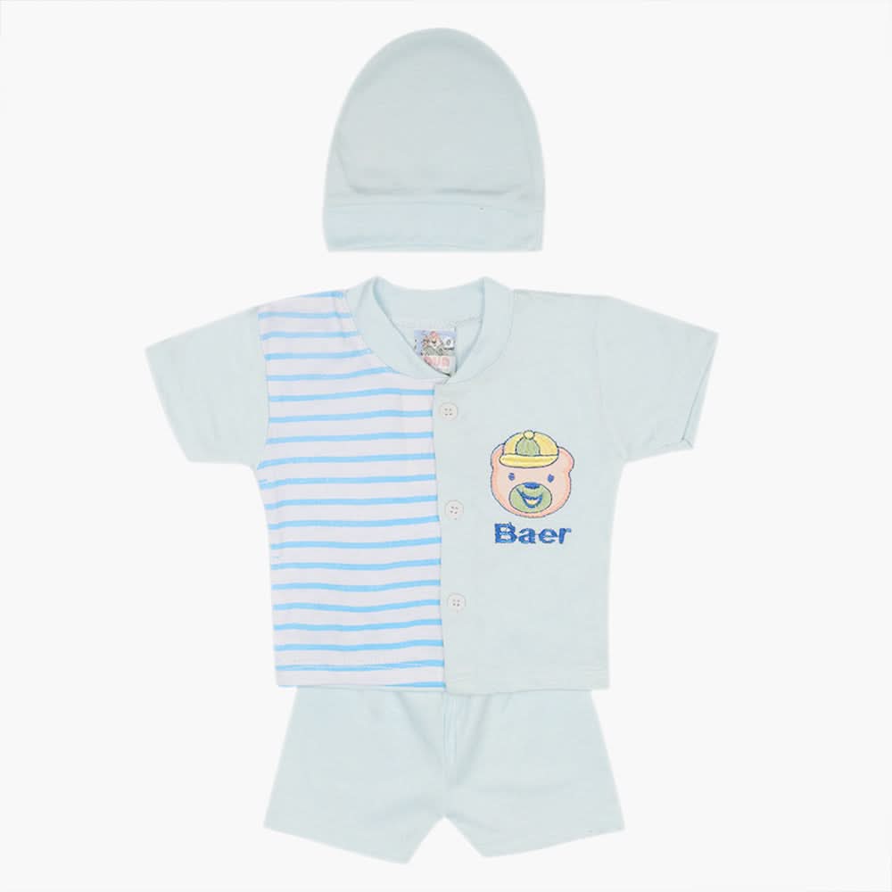 Newborn Boys Half Sleeves Suit - Blue, Newborn Boys Sets & Suits, Chase Value, Chase Value