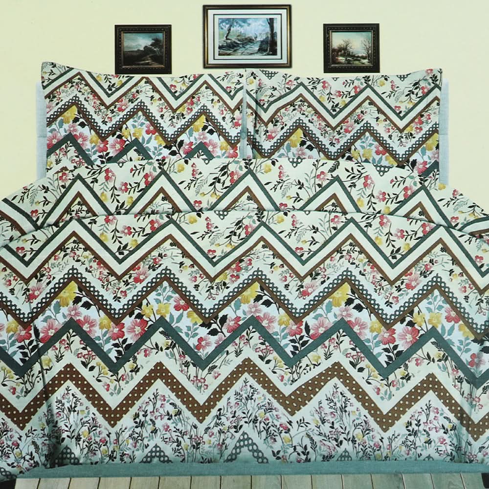 King Size 3Pcs Bed Sheet - H2, King Size Bed Sheet, Chase Value, Chase Value