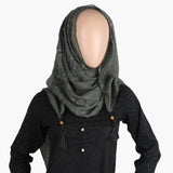 Women's Cotton Gold Print Scarf - Dark Green, Women Shawls & Scarves, Chase Value, Chase Value