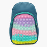 Girls Back Pack - Steel Green, Kids Bags, Chase Value, Chase Value