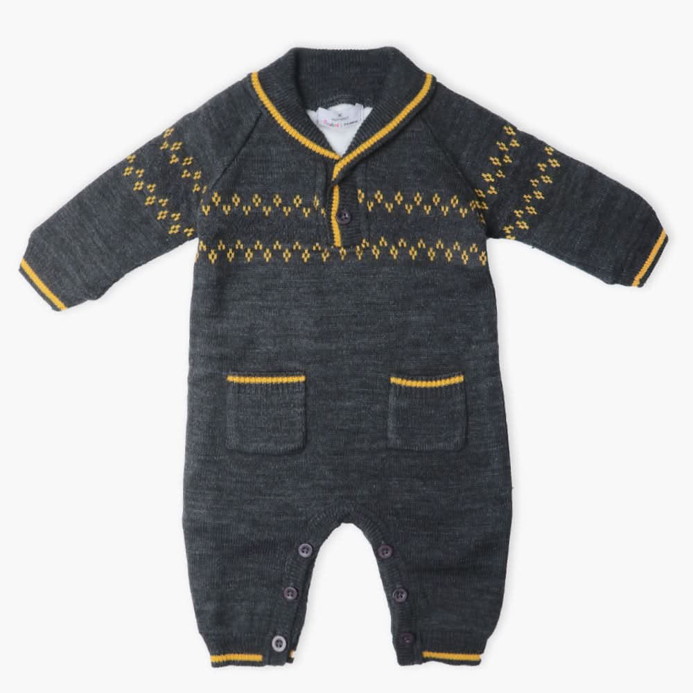 Newborn Boys Romper - Charcoal, Newborn Boys Rompers, Chase Value, Chase Value