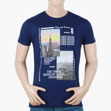Men's Half Sleeves T-Shirt - Dark Blue, Men's T-Shirts & Polos, Chase Value, Chase Value