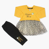 Newborn Girls Full Sleeves Suit - Mustard, Newborn Girls Winterwear, Chase Value, Chase Value