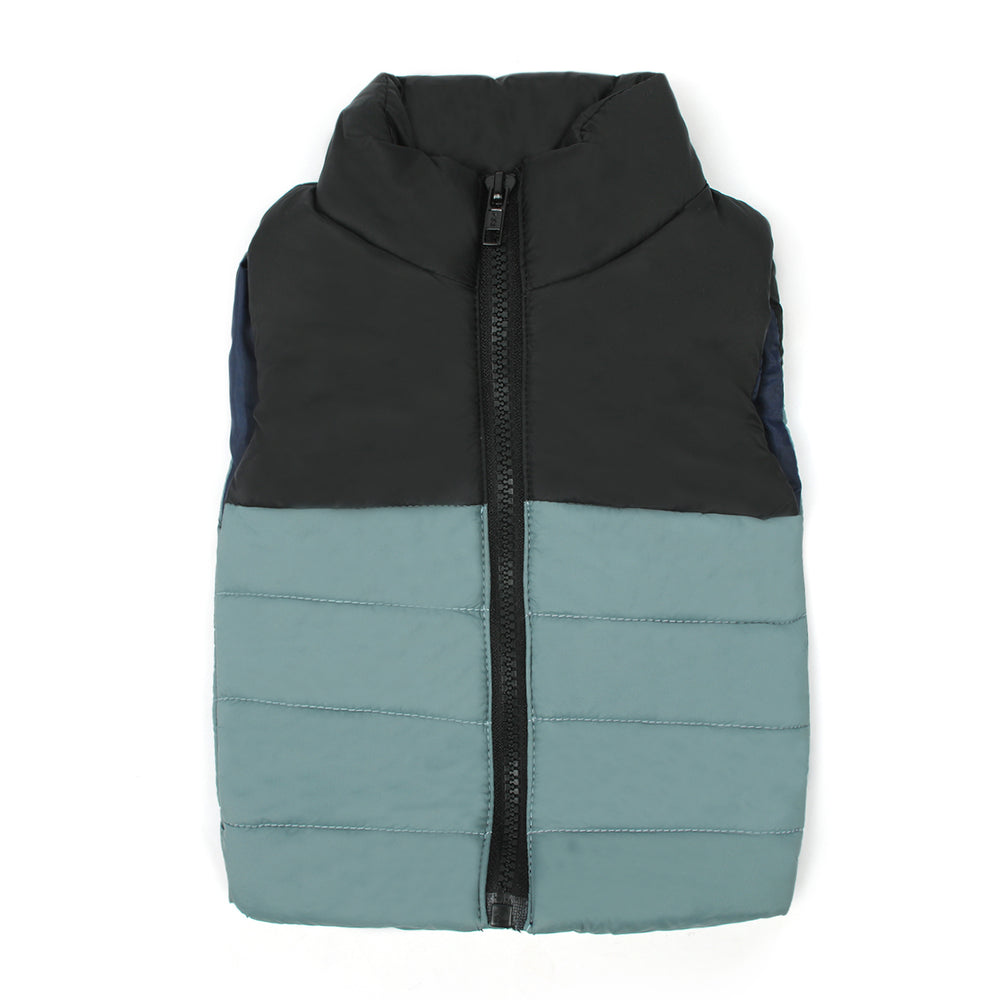 Newborn Boys Sleeveless Parachute Jacket - Grey, Newborn Boys Winterwear, Chase Value, Chase Value