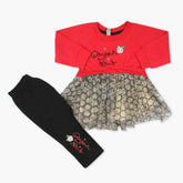 Newborn Girls Full Sleeves Suit - Red, Newborn Girls Winterwear, Chase Value, Chase Value