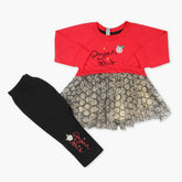 Newborn Girls Full Sleeves Suit - Red, Newborn Girls Winterwear, Chase Value, Chase Value