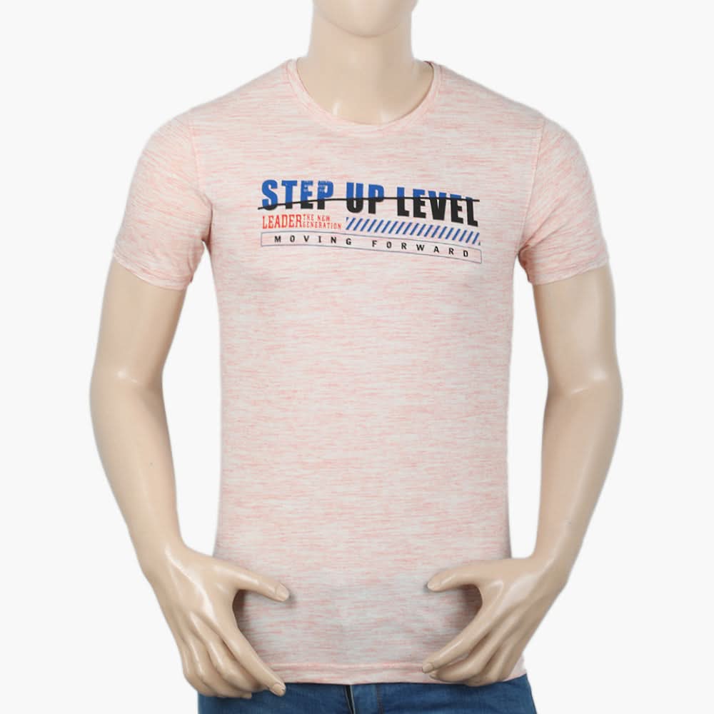 Men's Half Sleeves T-Shirt - Peach, Men's T-Shirts & Polos, Chase Value, Chase Value