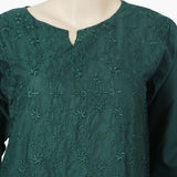 Women's Chicken Kari 2Pcs Suit - Green, Women Shalwar Suits, Chase Value, Chase Value