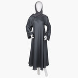 Women's Long Bottom Abaya - Grey, Women Abayas, Chase Value, Chase Value