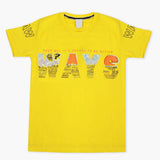 Boys Half Sleeves T-Shirt - Yellow, Boys T-Shirts, Chase Value, Chase Value