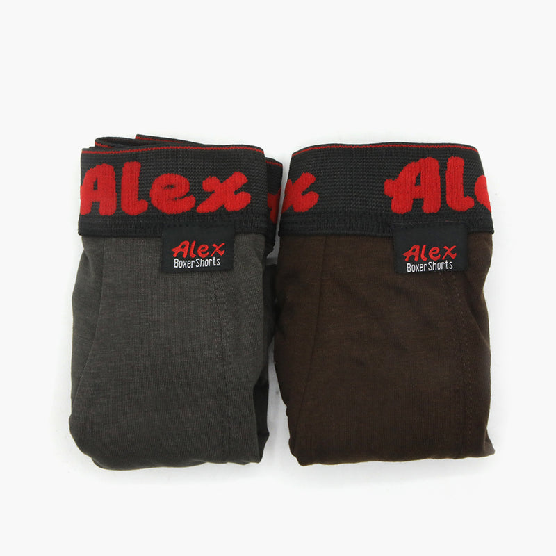 Alex Men's Short Boxer Pack Of 2 - Multi, Men's Underwear, Alex, Chase Value