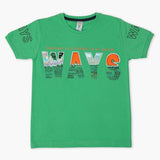 Boys Half Sleeves T-Shirt - Green, Boys T-Shirts, Chase Value, Chase Value