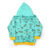 Girls Full Sleeves Hoodie T-Shirt - Cyan, Girls Hoodies & Sweat Shirts, Chase Value, Chase Value