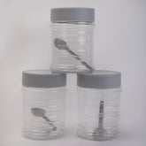 Grace Jar 3 Pcs Set - Blue, Storage Boxes, Chase Value, Chase Value
