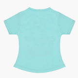 Girls Half Sleeves T-Shirt - Sky Blue, Girls T-Shirts, Chase Value, Chase Value