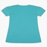 Girls Half Sleeves T-Shirt - Light Blue, Girls T-Shirts, Chase Value, Chase Value