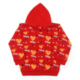 Girls Full Sleeves Hoodie T-Shirt - Red, Girls Hoodies & Sweat Shirts, Chase Value, Chase Value