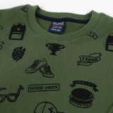 Boys Sweatshirt - Light Green, Boys Hoodies & Sweat Shirts, Chase Value, Chase Value
