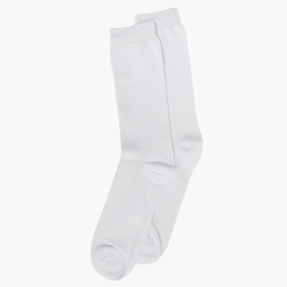 Girls Uniform Cotton Sock - White, Girls Socks, Chase Value, Chase Value
