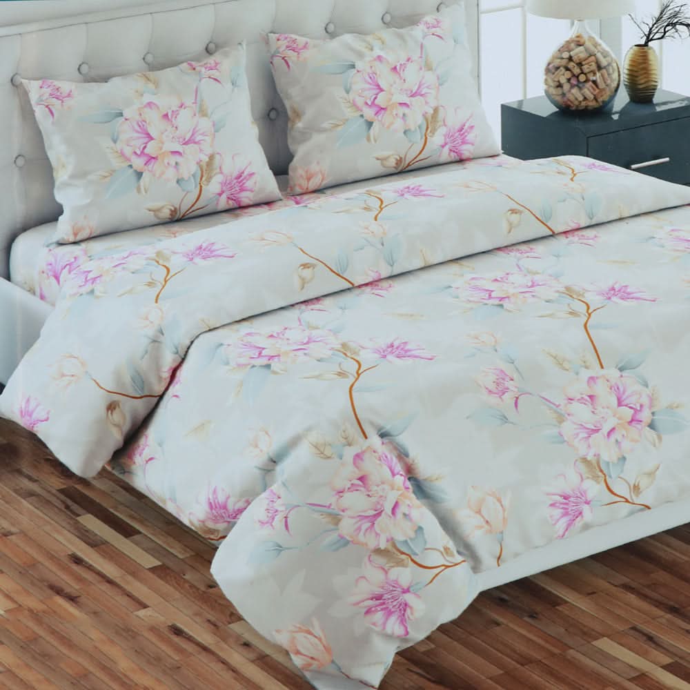 Double Bed Sheet 3Pcs - I5, Double Size Bed Sheet, Chase Value, Chase Value