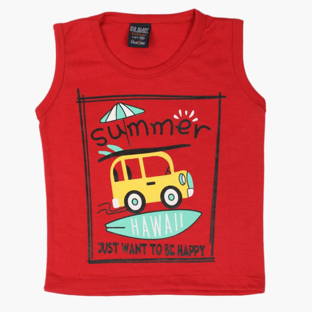 Boys Sando - Red, Boys T-Shirts, Chase Value, Chase Value