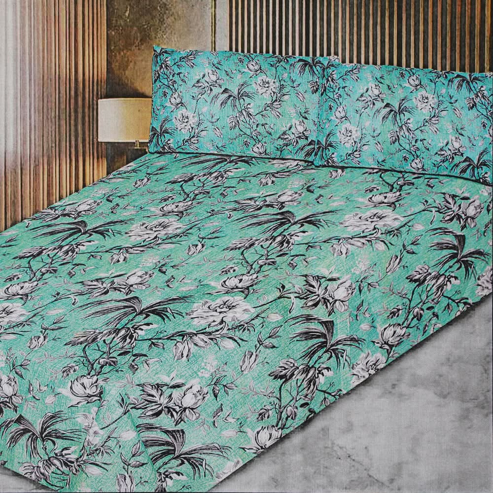 3D Double Bedsheet - Multi Color, Double Size Bed Sheet, Chase Value, Chase Value