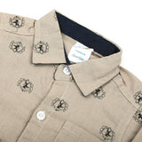 Newborn Boys Full Sleeves Shirt - Beige, Newborn Boys Winterwear, Chase Value, Chase Value