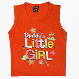 Girls Sando T-Shirt - Orange, Girls T-Shirts, Chase Value, Chase Value