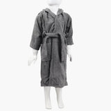 Kids Plain Bathrobe - Dark Grey, Bath Towels, Chase Value, Chase Value