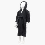 Kids Bathrobe Plain - Black, Bath Towels, Chase Value, Chase Value