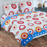 Double Bed Sheet 3Pcs - I2, Double Size Bed Sheet, Chase Value, Chase Value