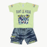 Newborn Boys Half Sleeves Suit - Green, Newborn Boys Sets & Suits, Chase Value, Chase Value