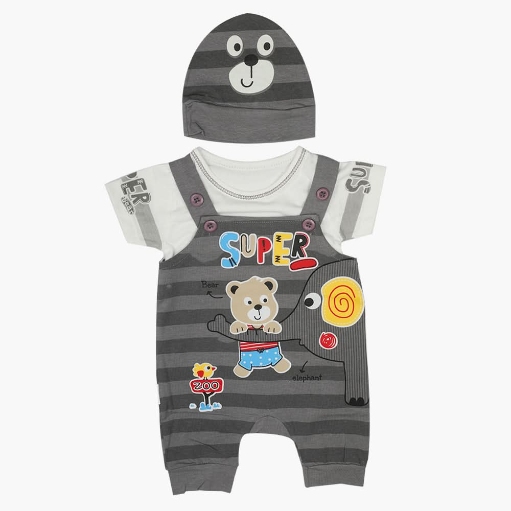Newborn Boys Romper - Dark Grey, Newborn Boys Rompers, Chase Value, Chase Value