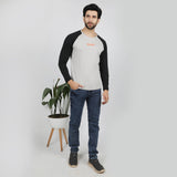 Eminent Men's Round Neck Full Sleeves T-Shirt - Dove, Men's T-Shirts & Polos, Eminent, Chase Value