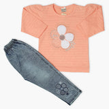 Girls Tights Suit - Peach, Girls Suits, Chase Value, Chase Value