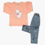 Girls Tights Suit - Peach, Girls Suits, Chase Value, Chase Value