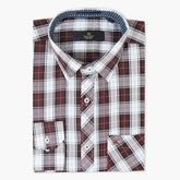 Eminent Men's Check Shirt - Maroon, Men's Shirts, Eminent, Chase Value