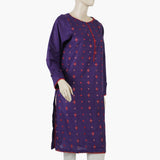 Women's Embroiderd Stitched Kurti - Purple, Women Ready Kurtis, Chase Value, Chase Value