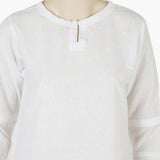 Women's Plain Shalwar Suit - White, Women Shalwar Suits, Chase Value, Chase Value